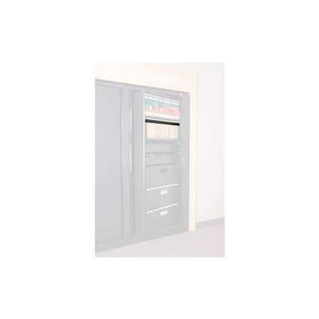 Datum Filing Systems Rotary File Cabinet Components, Letter Front Hanging Folder Rail, Black XHF-LT2-T25